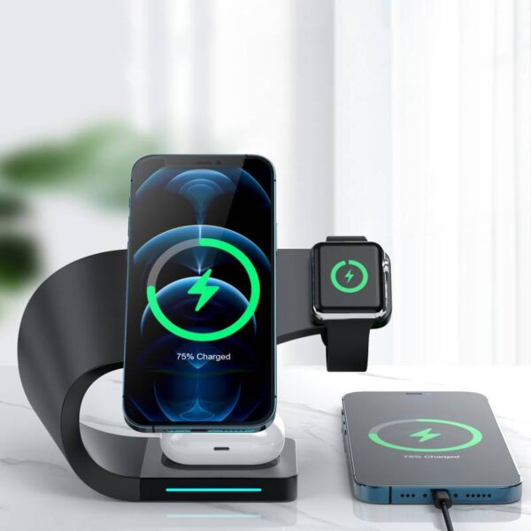 Беспроводное магнитное зарядное устройство для apple iphone watch airpods