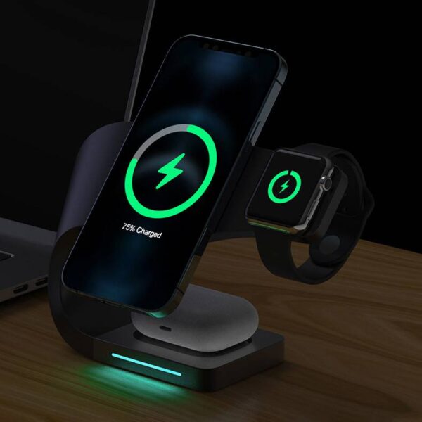 Беспроводное магнитное зарядное устройство для apple iphone watch airpods